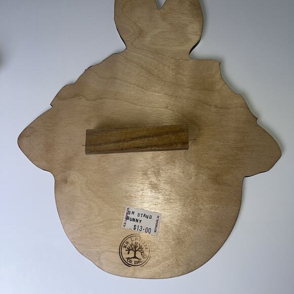 Vintage KS Lanam Co Inc Hand Paint Fall Christmas Easter Longaberger Stand Small - Picture 6 of 16